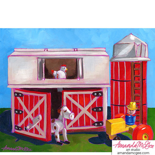 Art Print: "Playful Farm"