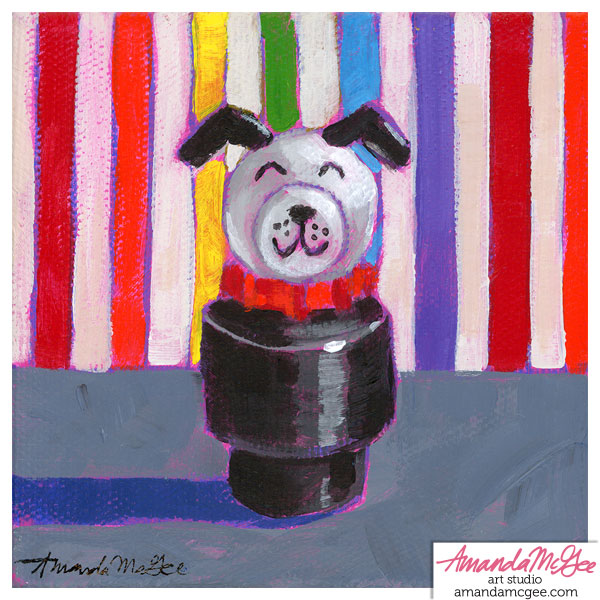 Art Print: "Rainbow Little Dog"