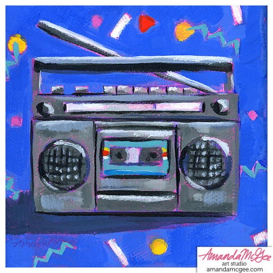 Art Print: "Retro Boombox"