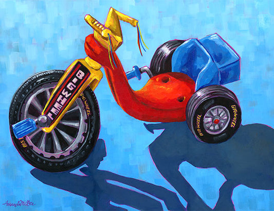 "Rollin'" Acrylic Painting