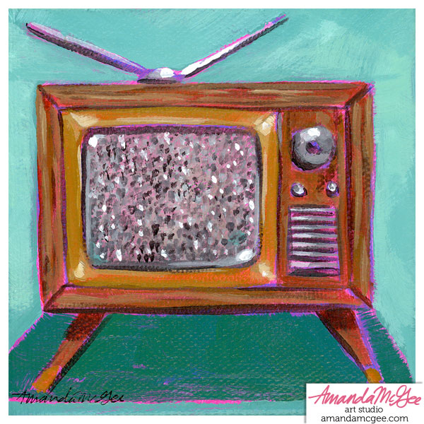 Art Print: "Snow TV"