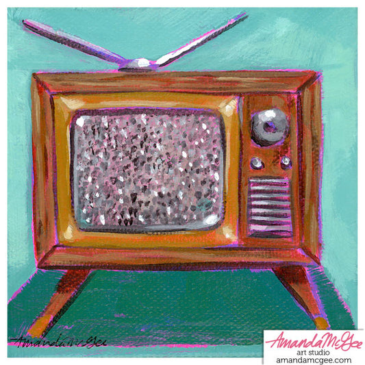 Art Print: "Snow TV"