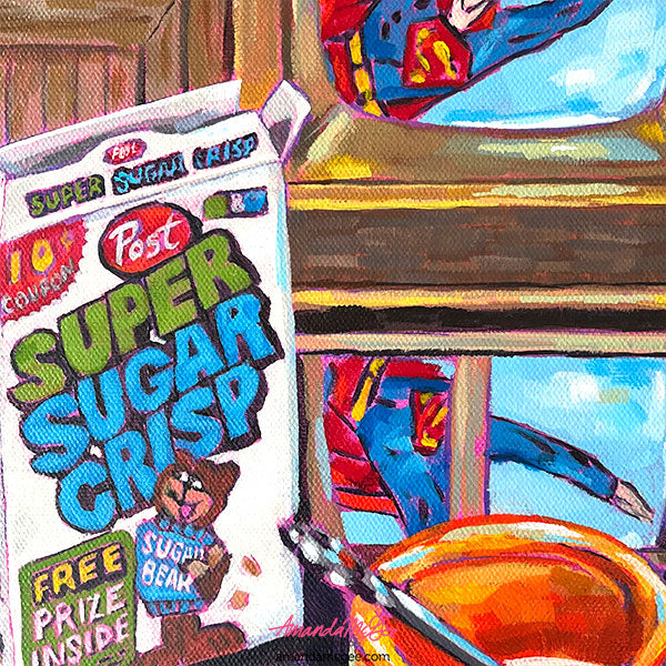 "Super Saturday" Acrylic Painting