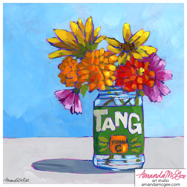 Art Print: "Tang Jar Bouquet"