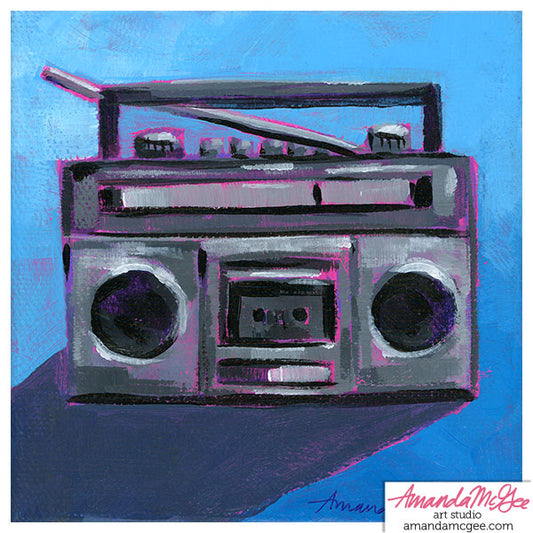 Art Print: "Tiny Boombox"