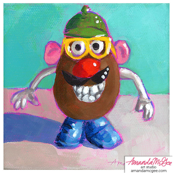 Art Print: "Tiny Potato Head"