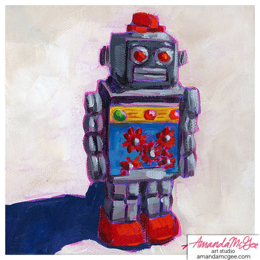 Art Print: "Tiny Robot"