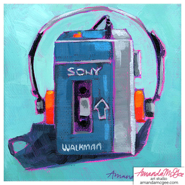 Art Print: "Tiny Walkman"