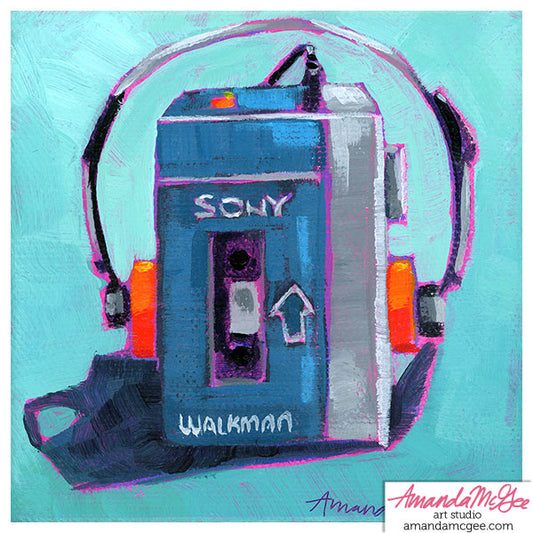 Art Print: "Tiny Walkman"