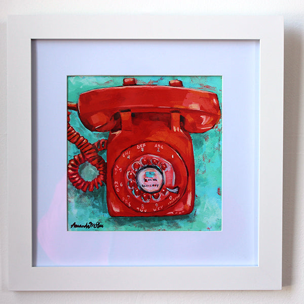 Framed Art Print: "Hot Line"