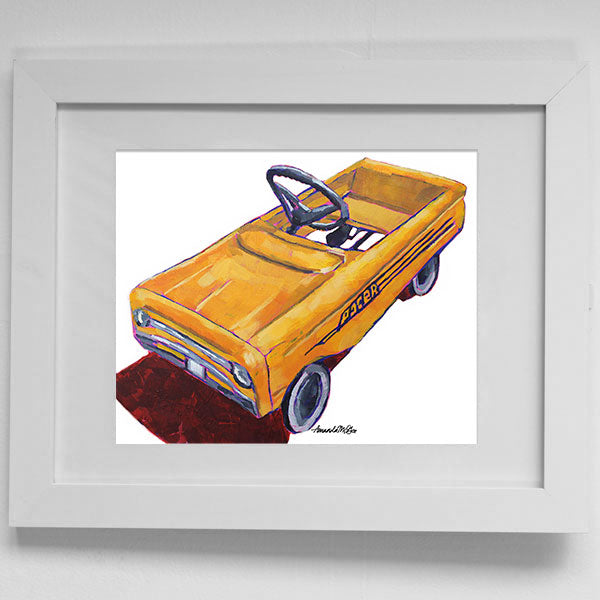 Framed Art Print: "Lil Pacer (on white)"